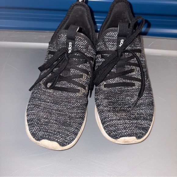 Adidas Cloud Foam Women’s Black and Gray Knit Sneakers - Picture 5 of 7